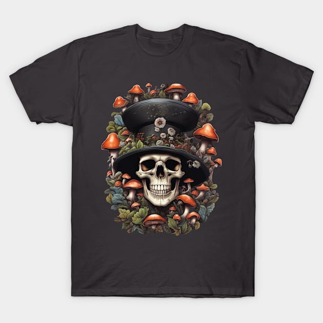 shroomy skull II T-Shirt by circlestances